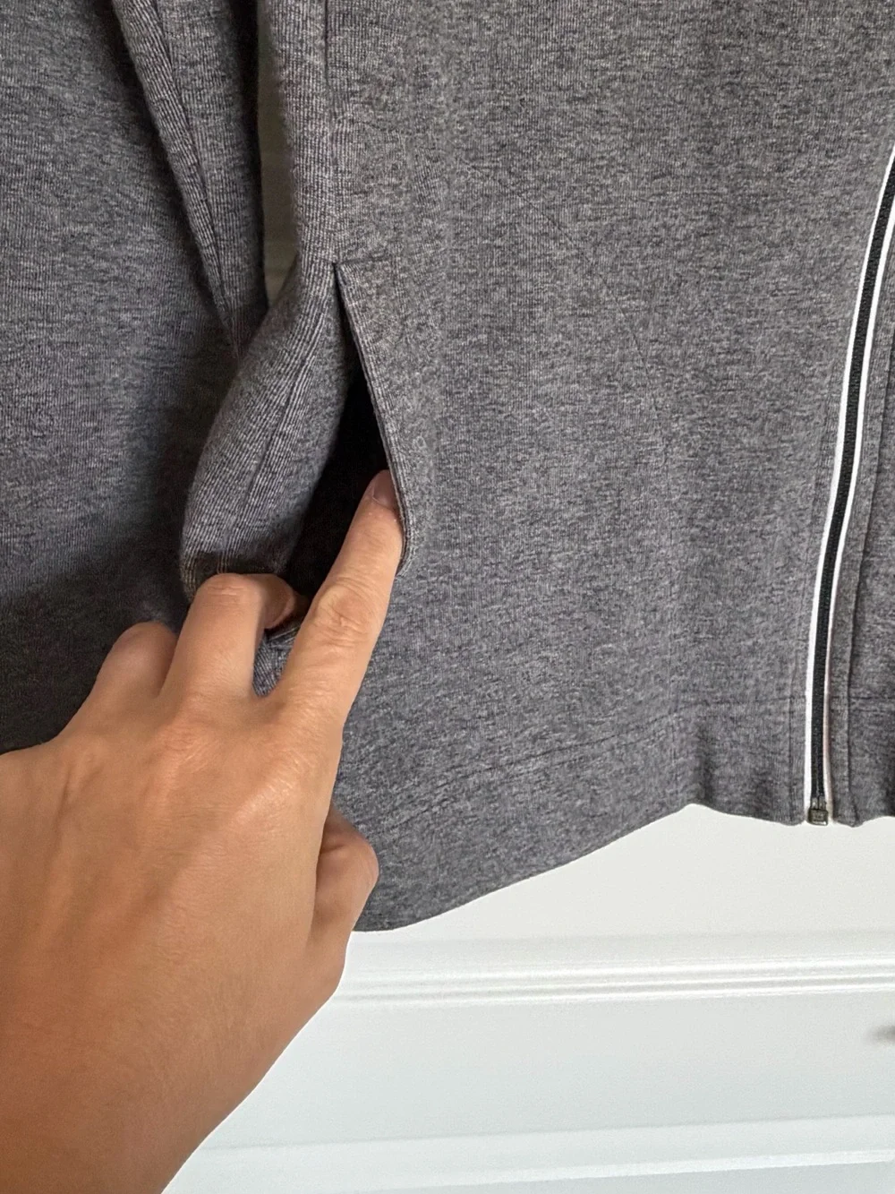 Nike women’s  Dark Gray Full-Zip Track Jacket with White Logo